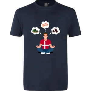 Fuldkommen Dansk - T-shirt - Blå