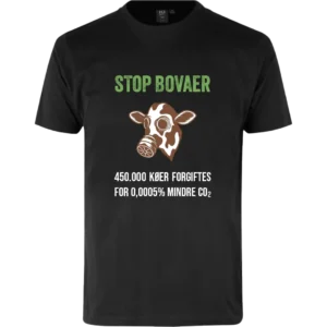 Stop Bovaer - T-shirt - Sort